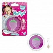 Like Nastya Тени для век перламутровые с ароматом клубники, цвета: фиолетовый розовый, зеленый (фуксия, розовый, зеленый), 9 г