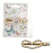 Lukky Fashion заколка-зажим жемчужное сердечко 1 шт