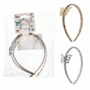 Lukky Fashion набор из 2 ободков с бабочкой,блестками,под кожу,принт