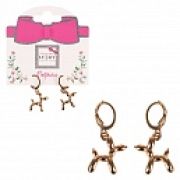 Lukky Fashion серьги метал.с подвесками Собачки золото, карта