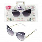 Lukky Fashion Солнцезащитные очки д.подростков и взрослых «НеоКошки», белая оправа, черные линзы,карта,пакет