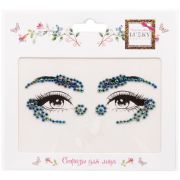 Lukky Fashion стразы для лица Блестящий Хамелеон,17х12 см,карта, пакет