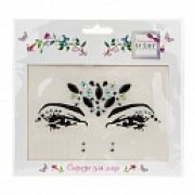 Lukky Fashion стразы для лица Звездная ночь,16,5х15,5 см,карта, пакет