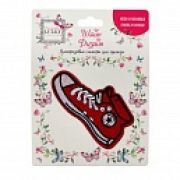 Lukky Fashion Шайн Дизайн, многоразовые стикеры для одежды, 1шт, Кеды, 11,5х6,6см