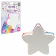 Lukky Rainbow Spa Бурлящая радужная бомбочка для ванны, Звёздочка, 100 гр, разноцветные разводы, блистер