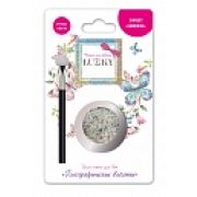 Lukky гель-тени д.век с блёстками и голограф.полумесяцами,цвет:серебряный,с аппликатором,1,7 г,блистер