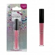 Lukky Голографический блеск для губ 3 мл, сливово-розовый, с ароматом черной смородины, блистер