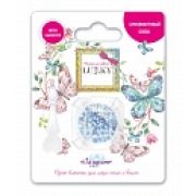 Lukky клейкие блёстки для лица и тела сухие,спрессованные,цвет «Лазурит»,4 г,с аппликатором,блистер