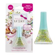 Lukky лак д.ногтей peel-off  серии «Конфетти-Микс» микс голобой, золотистый со звёздочками 5,5 мл, блистер