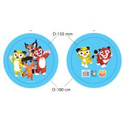 Лео и Тиг мяч ПВХ, полноцветн, 15 см, 45 г, сетка и бирка