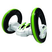 1toy Драйв, трюковая двухколёсная машина-перевёртыш на р/у, 27MHz, вращение на 360°, со светом, c АКБ, белый