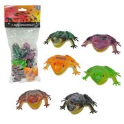 1toy «В мире животных», наб.игр.лягушек 6 шт х 8,75 см. в упаковке ПВХ с хедером