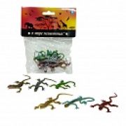 1toy «В мире животных»: ящерицы 8 шт, пакет с хед