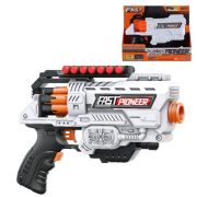 1toy Funmax «A51» бластер электрич., барабан на 6 выстрелов, в компл. 16 EVA снарядов, белый