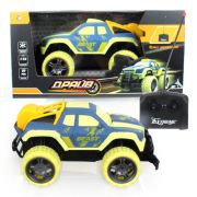 1toy Драйв Внедорожник на радиоуправлении, масштаб 1:18, 27 МГц, размер машинки 21 см, 4 канала: движение вперед/назад/влево/вправо, на батарейках, бе