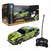 1toy Драйв Машина на радиоуправлении, свет корпус, зеленая, 1:24, 27MHz