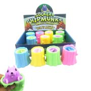 1Toy Жмяка «Выскочка. Бурундук» 5х6х7 см, 12 шт. в д/б