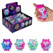 1toy Жмяка Hit Pop It «Лама» 8х7х2 см на присосках, 4 вида в асс., 12 шт. в д/б