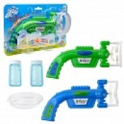 1toy Мы-шарики! игрушка для пуск. мыл. пуз. на бат. бластер, свет эфф., 2*50 мл, блистер