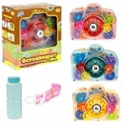 1toy Мы-шарики! игрушка для пуск. мыл. пуз. на бат. Фотоаппарат, свет и звук эфф., 120 мл, коробка