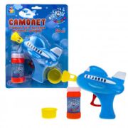 1TOY Мы-шарики! Игрушка для пускания мыл. пузырей на батар. «Пузырь в пузыре», 100 мл, блистер (28,5*6*19)