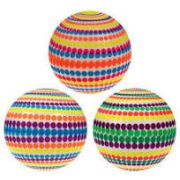 1toy мяч ПВХ 23 см, 50 г, принт круги, цвета в асс., сетка с биркой