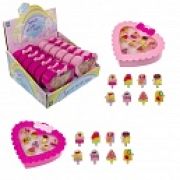 1TOY наб.украш.«Sweet heart Bijou» в шкатулке 8 колец мороженки, 13*11,5см, 12 шт. в д/б.27*25*12,5см