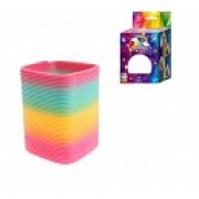 1TOY пружинка Радуга-Дуга куб 8*8,3см, в кор с окошком