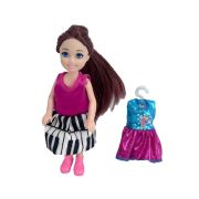 Alisa Little Love. Кукла 15,2 см (брюнет. с хвост., с платьем), в кор. 11х4,3х15 см