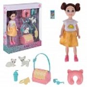 Alisa Little Love. Кукла 15,2 см (брюнет., с двумя питомцами и аксесс.), в кор. 17х4,2х20 см
