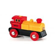 BRIO Паровоз эл., движение вперед-назад,свет,9х4х5см