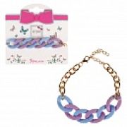 Lukky Fashion браслет из цвет.глянц.пластика: сиреневый микс, карта