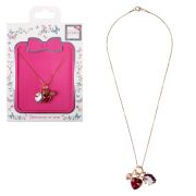 Lukky Fashion метал.цепь с 3 подвесками металл+эмаль Единорог с кристаллом «Сердце»