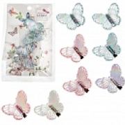 Lukky Fashion набор из 2 заколок Бабочки Crystal,4 вида микс