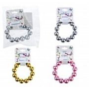 Lukky Fashion резинка жемчужины, D 7мм (сереб, золот, розов)