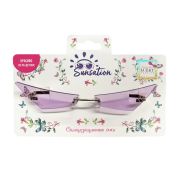 Lukky Fashion Солнцезащитные очки д.подростков и взрослых узкие,без оправы,цв.стекол сиреневый,карта,пакет