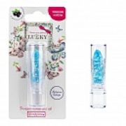 Lukky бальзам-помада д.губ.«Конфетти» прозрачн.с голуб.блестками с ароматом черной смородины,3,3 г,блистер