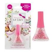 Lukky лак д.ногтей peel-off «Конфетти-Микс» бело-розовый мик с цветочками 5,5 мл,блистер-А
