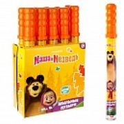 Маша и Медведь, мыл. пуз. колба в термоплёнке 200 мл., 10 шт в д/б (23,5*10,5*38)