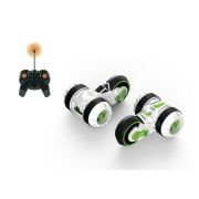 1toy Драйв, трюковая трёхколёсная машина-перевёртыш на р/у, 27MHz, вращение на 360°, со светом, c АКБ, белый