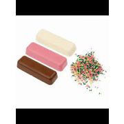 ШЕФ-КОНДИТЕР Набор цветной глазури с посыпками 125г (3 глазури х 40г, 1 шт посыпки - 5гр) 3 цвета (шоколадная, белая, красная) пакет