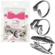 Lukky Fashion наб.сереб.колец с крыльями ангела, карта