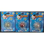 1TOY ДУТИКИ ВИРУС, прозрачный, макс. размер 25 см., вес 29г, 3 вида в асс.