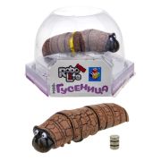 1TOY Игрушка Робо-Гусеница (коричневая) 
(3хAG13 входят в компл),, упаковка 13,5*12*9