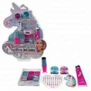 Lukky Бьюти-Дизайн наб.«Единорог»:крем-тени д.век с блестками 6 цв.голубой,бирюзовый,светло-розовый,розовый,фиолетовый,перламутровый;блеском д. губ с