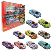 1toy Драйв, металлическая машинка, инерц, набор 10 шт, коробка