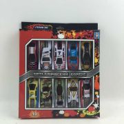1toy Драйв, металлическая машинка, стрит-рейс, фривил, 8см, набор 10шт, коробка