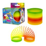 1toy пружинка Радуга-Дуга, диам. 7,8см, коробка