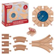 1TOY Goodok наб. ж/д полотно с переключателем направления,8 дет.,кор.