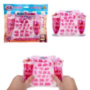 1toy Акватубики Кафешка: Молочный коктейль клубничный, антистресс переливайка.